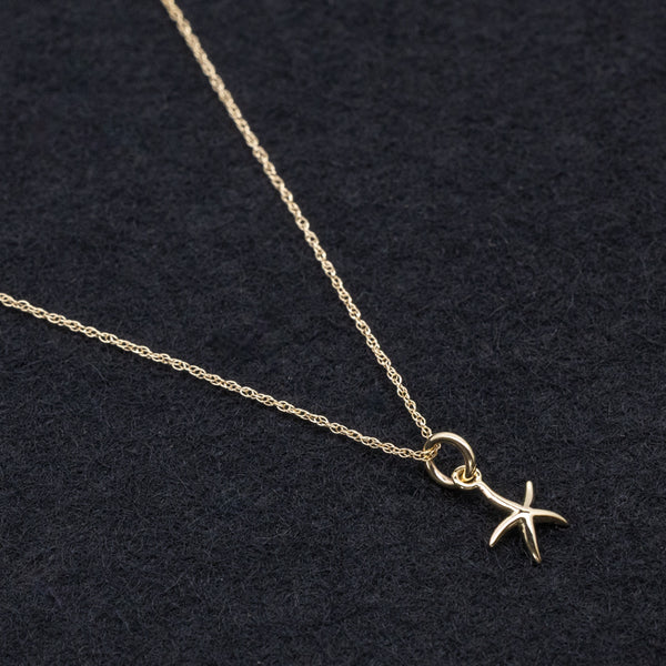 10K Gold Starfish Necklace