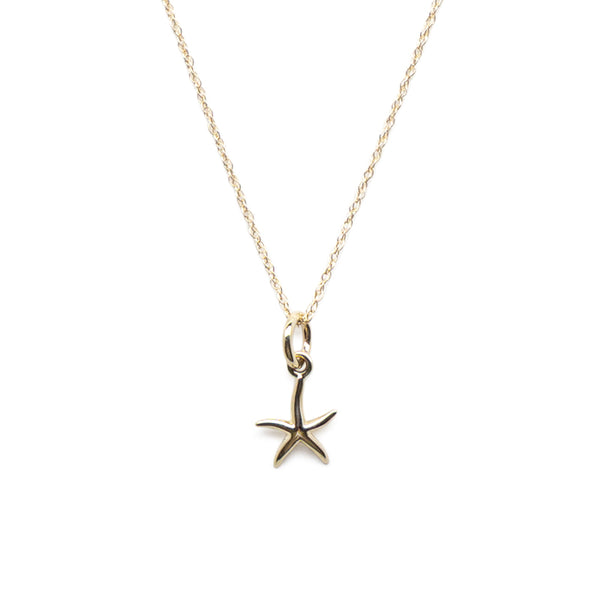 10K Gold Starfish Necklace