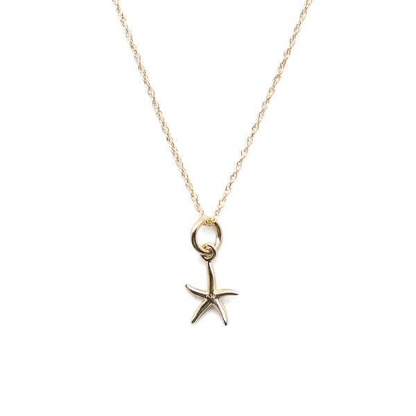 10K Gold Starfish Necklace