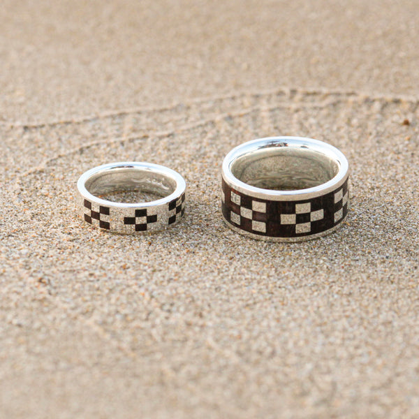 Mincer ring silver wood