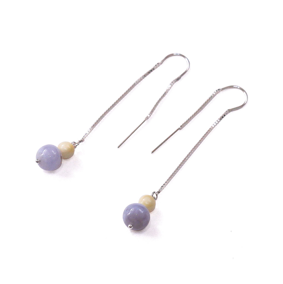 クジラ歯 丸玉 ピアスチェーンタイプ – 海想