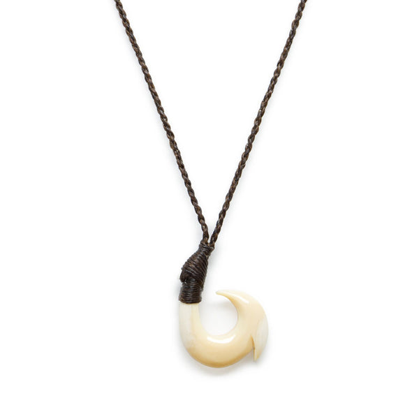 鲸鱼牙齿尾钩项链超大