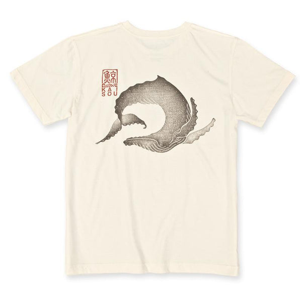 オーガニックコットンTシャツ 鯨