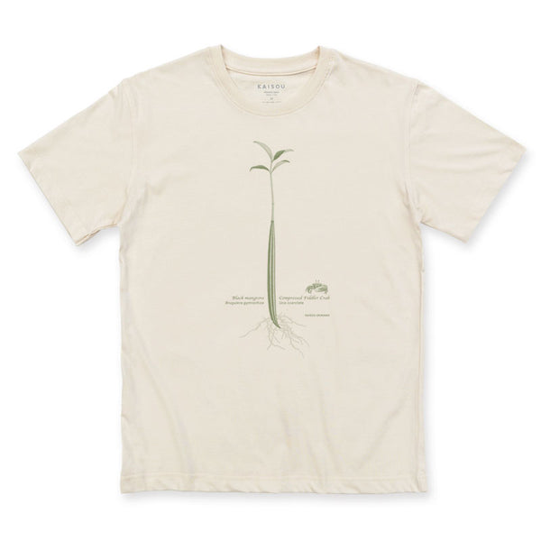 オーガニックコットンTシャツ Black mangrove