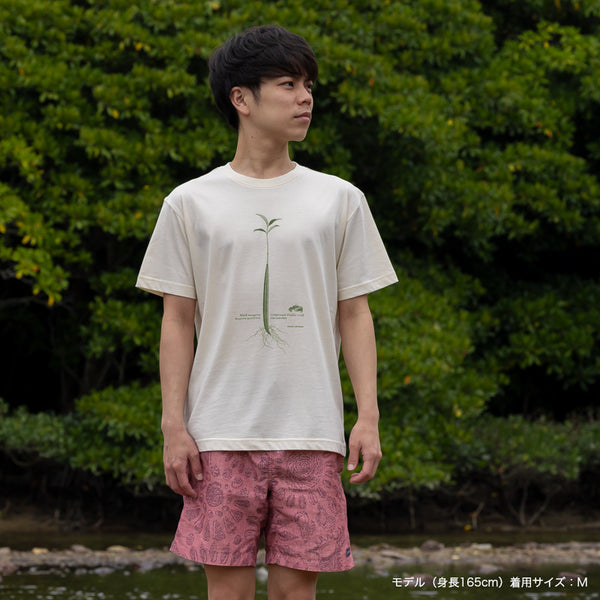 オーガニックコットンTシャツ Black mangrove
