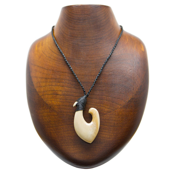 クジラ歯 フィッシュフック【2-特大】ネックレス