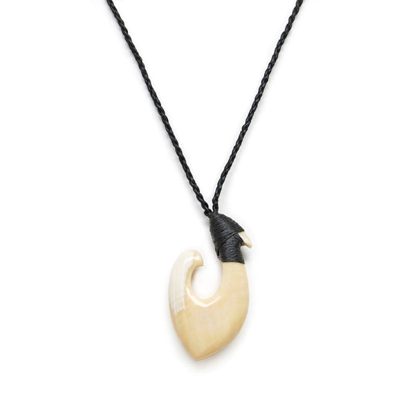 クジラ歯 フィッシュフック【2-特大】ネックレス