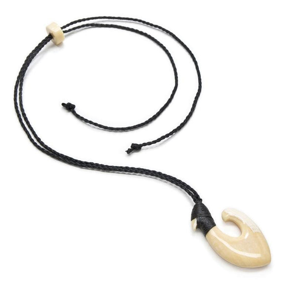 クジラ歯 フィッシュフック【2-特大】ネックレス