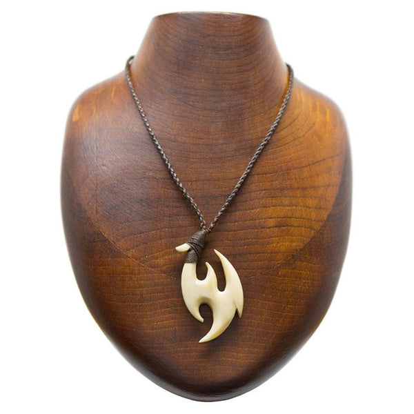 クジラ歯 フックネック【5-特大】ネックレス