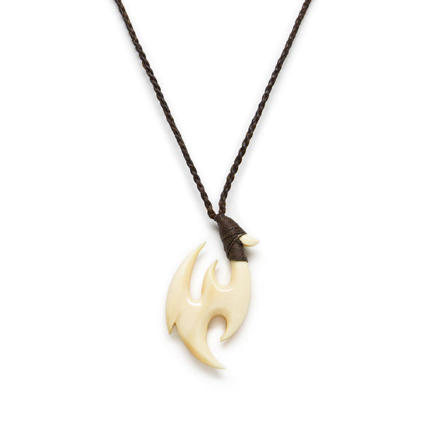 クジラ歯 フックネック【5-特大】ネックレス