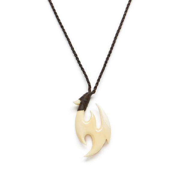 クジラ歯 フックネック【5-特大】ネックレス