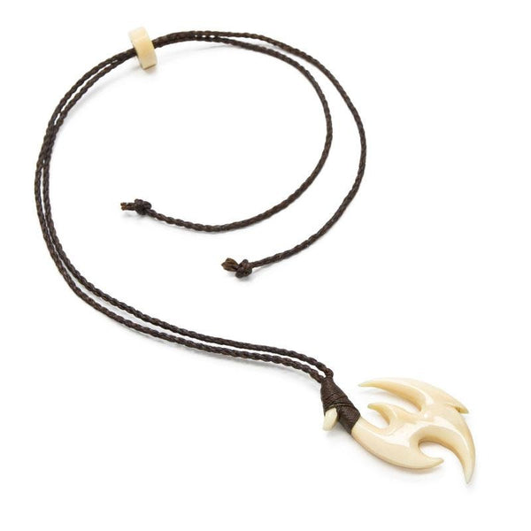 クジラ歯 フックネック【5-特大】ネックレス