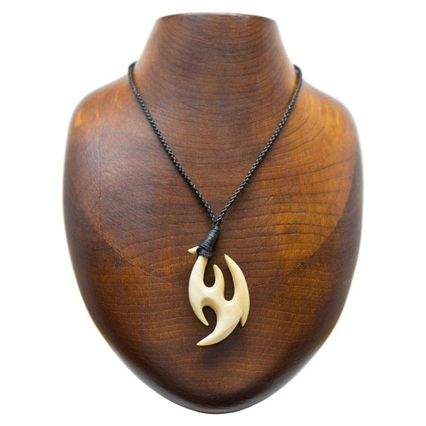 クジラ歯 フックネック【5-特大】ネックレス