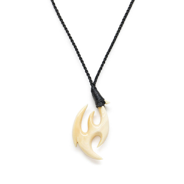 クジラ歯 フックネック【5-特大】ネックレス