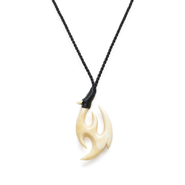 クジラ歯 フックネック【5-特大】ネックレス