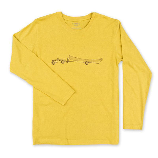 オーガニックコットン+カポックTシャツ サバニ日和 ロングTシャツ