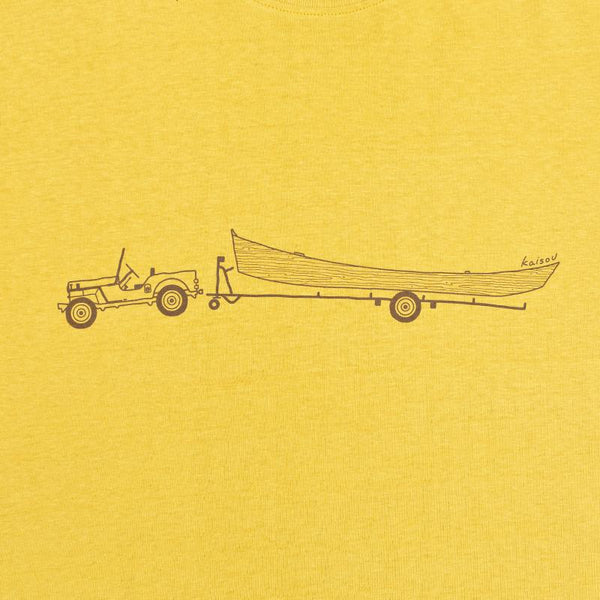 オーガニックコットン+カポックTシャツ サバニ日和 ロングTシャツ