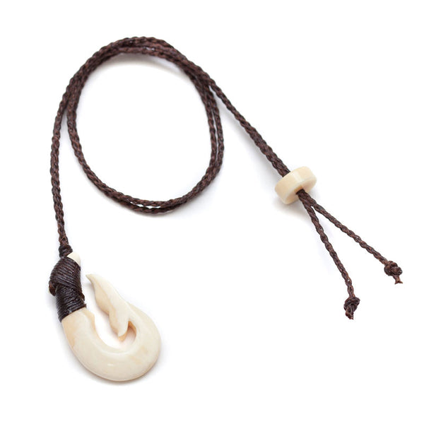 鲸鱼牙齿尾钩项链超大