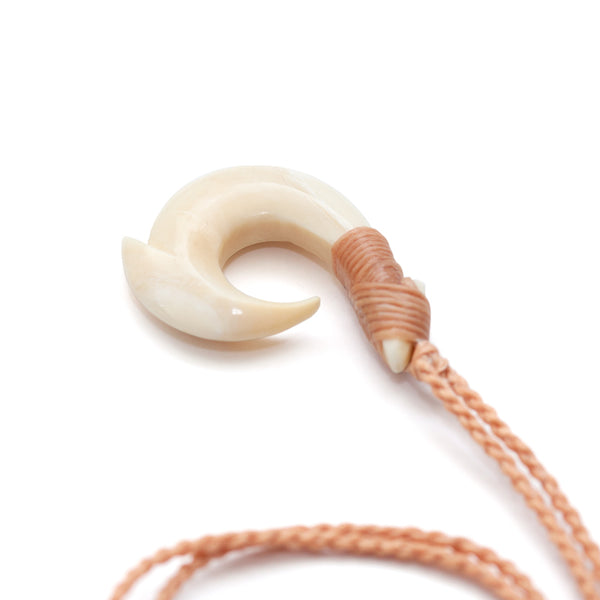 鲸鱼牙齿尾钩项链超大