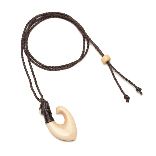 クジラ歯 フィッシュフック【2-特大】ネックレス