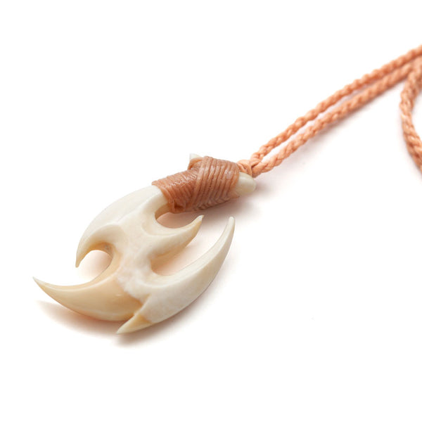 クジラ歯 フックネック【5-特大】ネックレス