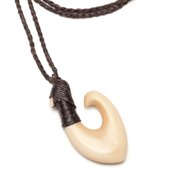 クジラ歯 フィッシュフック【2-特大】ネックレス