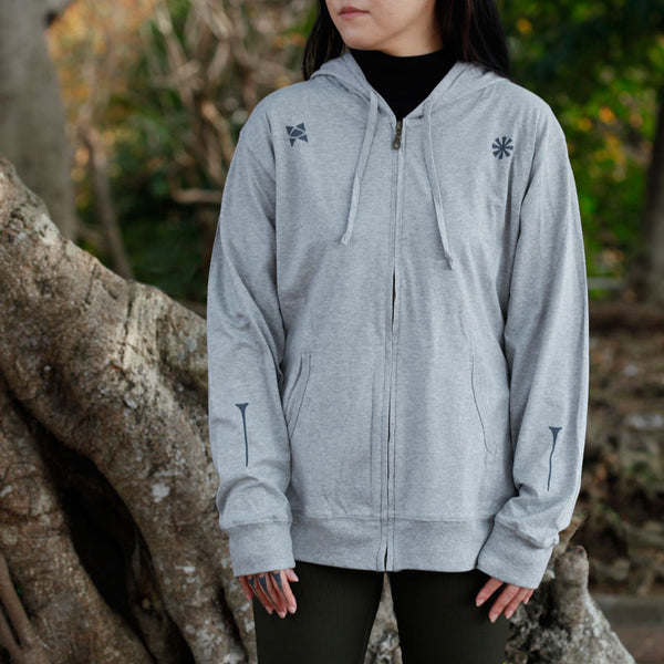 オーガニックコットンパーカー 沖縄ハジチ