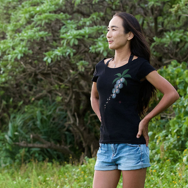 オーガニックコットンレディースTシャツ さがりばな