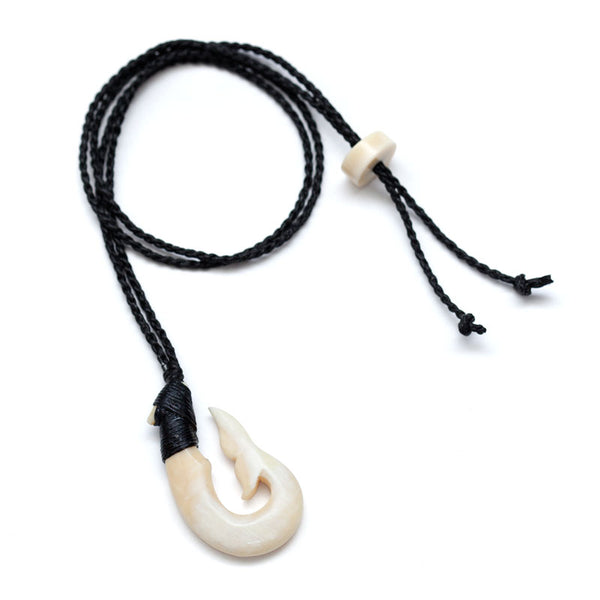 鲸鱼牙齿尾钩项链超大