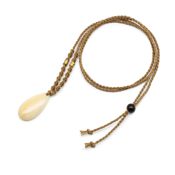 クジラ歯 しずく ネックレス