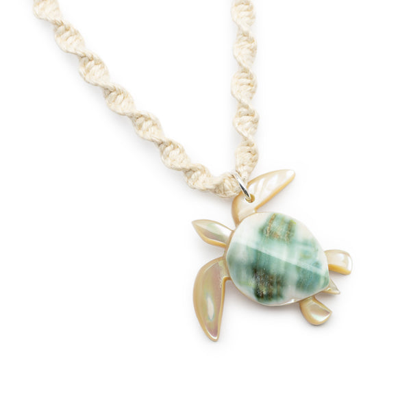 夜光貝 ウミガメネックレス