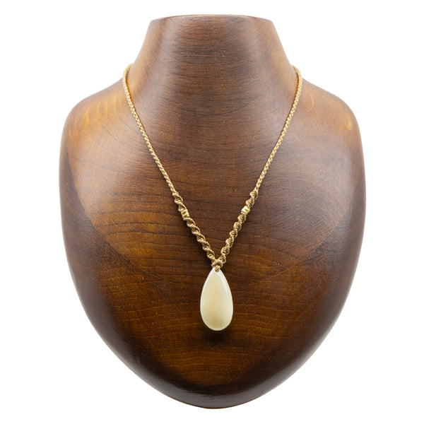 クジラ歯 しずく ネックレス