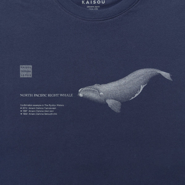 オーガニックコットンTシャツ　セミクジラ