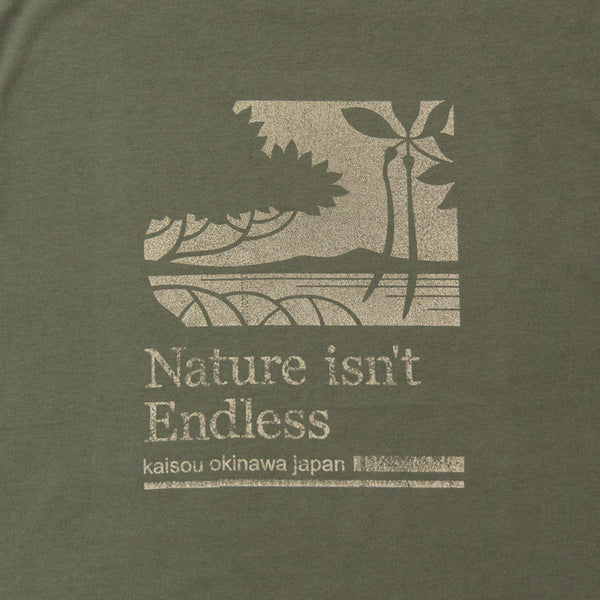 オーガニックコットンライトTシャツ Nature isn't Endless