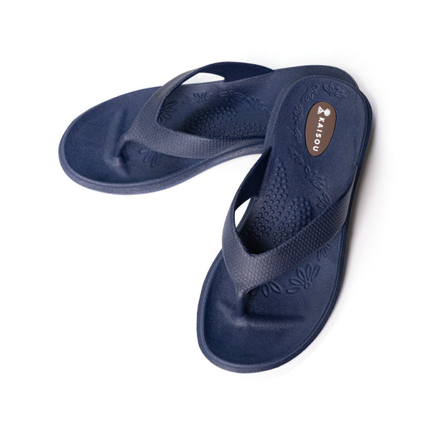 OKABASHI × 海想 ビーチサンダル レディース Maui - Navy
