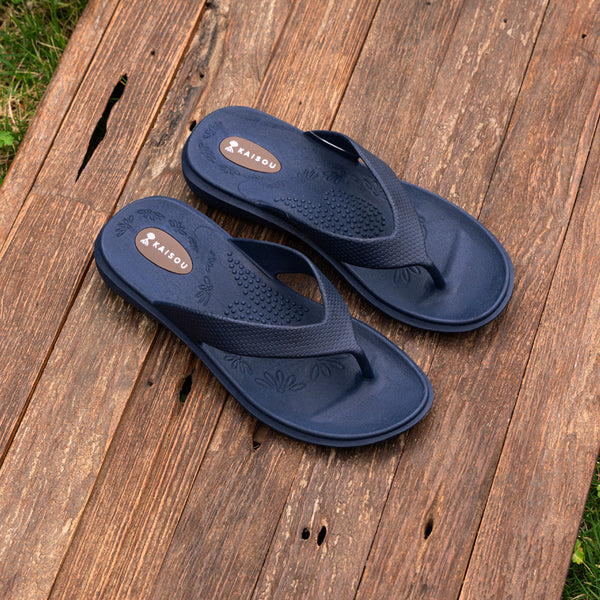 OKABASHI × 海想 ビーチサンダル レディース Maui - Navy