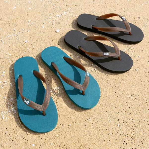 Caucho Natural Flip Flopdark Verde / Caucho