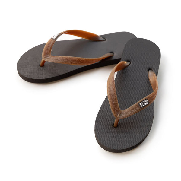 Natural Rubber Beach Sandals Cacao