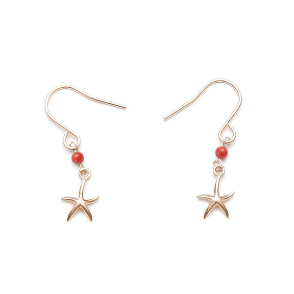 10K Gold Earrings Starfish